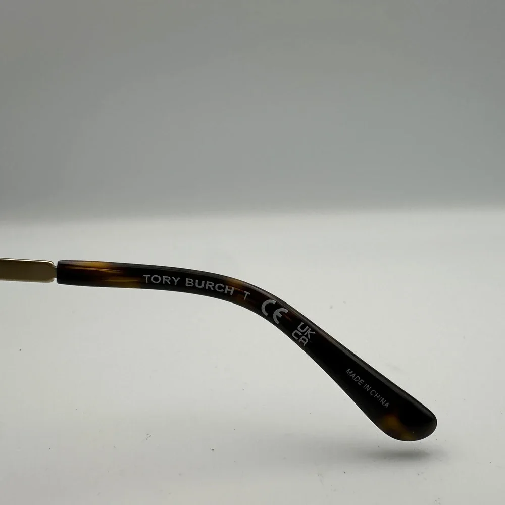 Tory Burch Gradient Sunglasses Womens Tortoise TY7147 Double Bridge Gold Logo - Picture 8 of 14